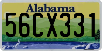 AL license plate 56CX331