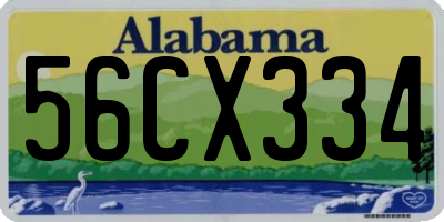 AL license plate 56CX334