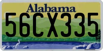 AL license plate 56CX335