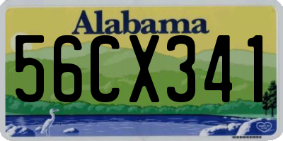AL license plate 56CX341