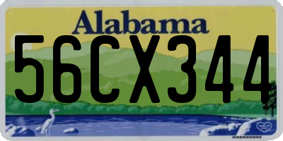AL license plate 56CX344