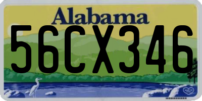 AL license plate 56CX346