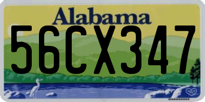 AL license plate 56CX347