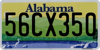 AL license plate 56CX350