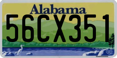 AL license plate 56CX351