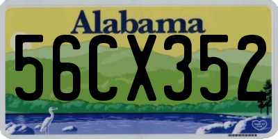 AL license plate 56CX352