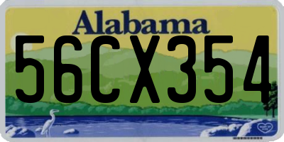AL license plate 56CX354