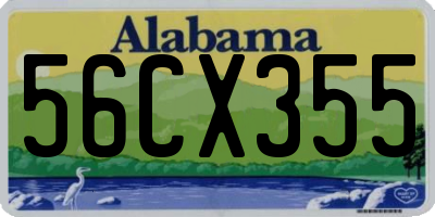 AL license plate 56CX355