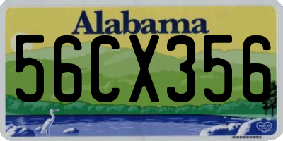 AL license plate 56CX356