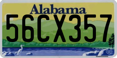 AL license plate 56CX357