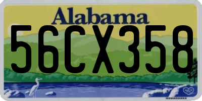 AL license plate 56CX358
