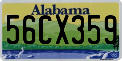 AL license plate 56CX359