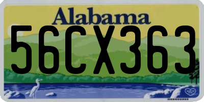 AL license plate 56CX363