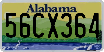 AL license plate 56CX364