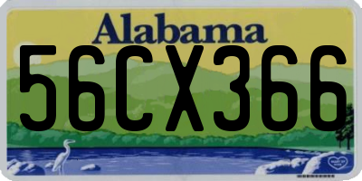 AL license plate 56CX366