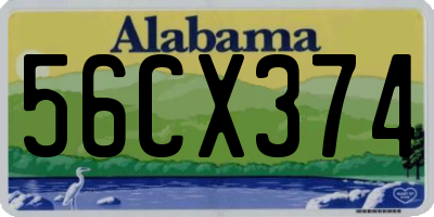 AL license plate 56CX374
