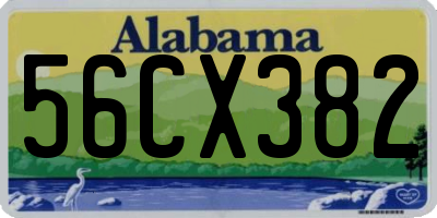 AL license plate 56CX382
