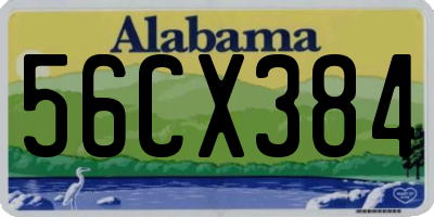AL license plate 56CX384