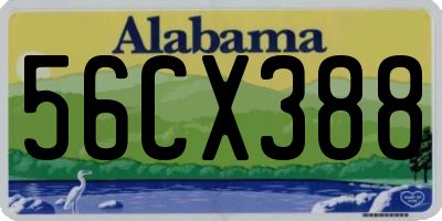 AL license plate 56CX388