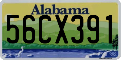 AL license plate 56CX391
