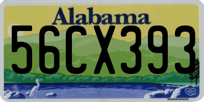 AL license plate 56CX393