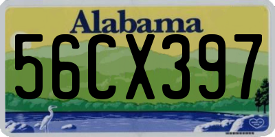 AL license plate 56CX397
