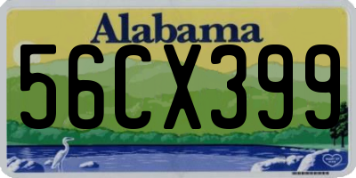 AL license plate 56CX399