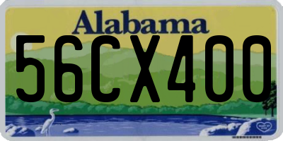 AL license plate 56CX400