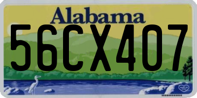 AL license plate 56CX407