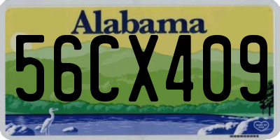 AL license plate 56CX409