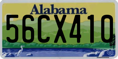 AL license plate 56CX410