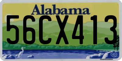 AL license plate 56CX413