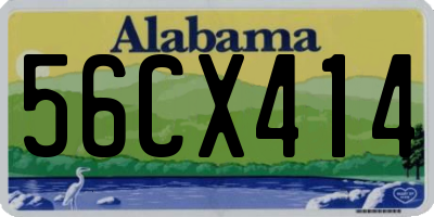 AL license plate 56CX414