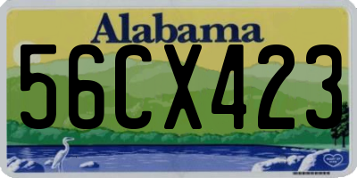 AL license plate 56CX423