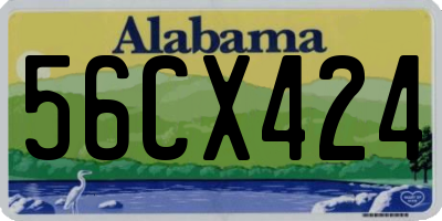AL license plate 56CX424