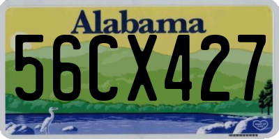AL license plate 56CX427