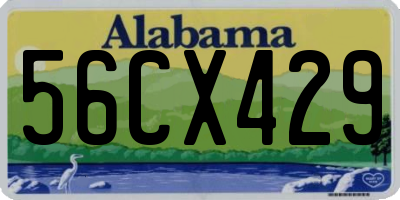 AL license plate 56CX429