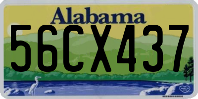 AL license plate 56CX437