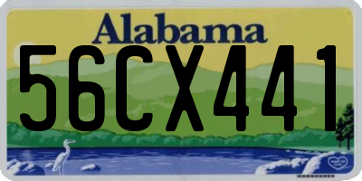 AL license plate 56CX441