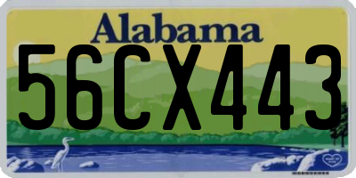 AL license plate 56CX443