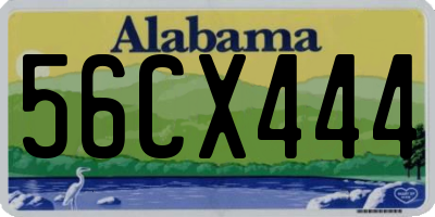 AL license plate 56CX444