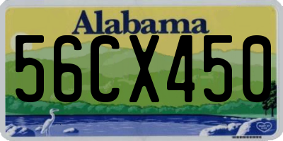 AL license plate 56CX450