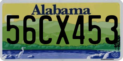 AL license plate 56CX453