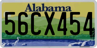 AL license plate 56CX454