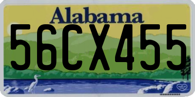 AL license plate 56CX455