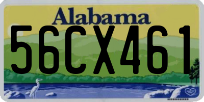 AL license plate 56CX461