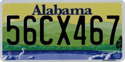 AL license plate 56CX467