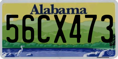 AL license plate 56CX473