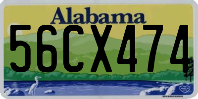 AL license plate 56CX474
