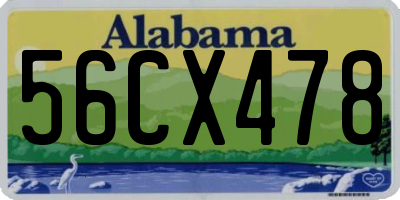 AL license plate 56CX478